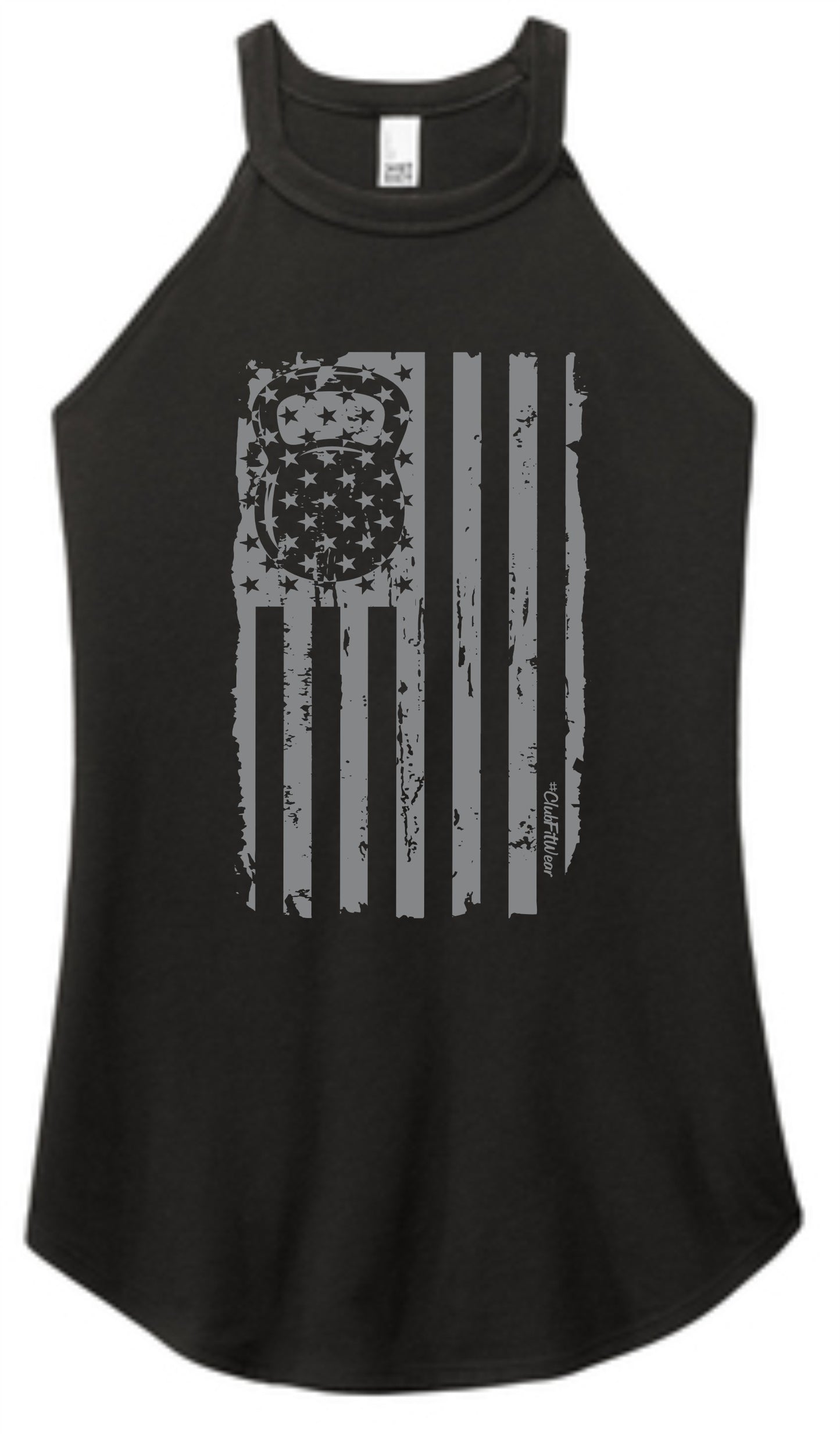 Kettlebell Flag - High Neck Rocker Tank