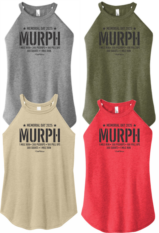 Murph 2025 (Simple Text) - High Neck Rocker Tank
