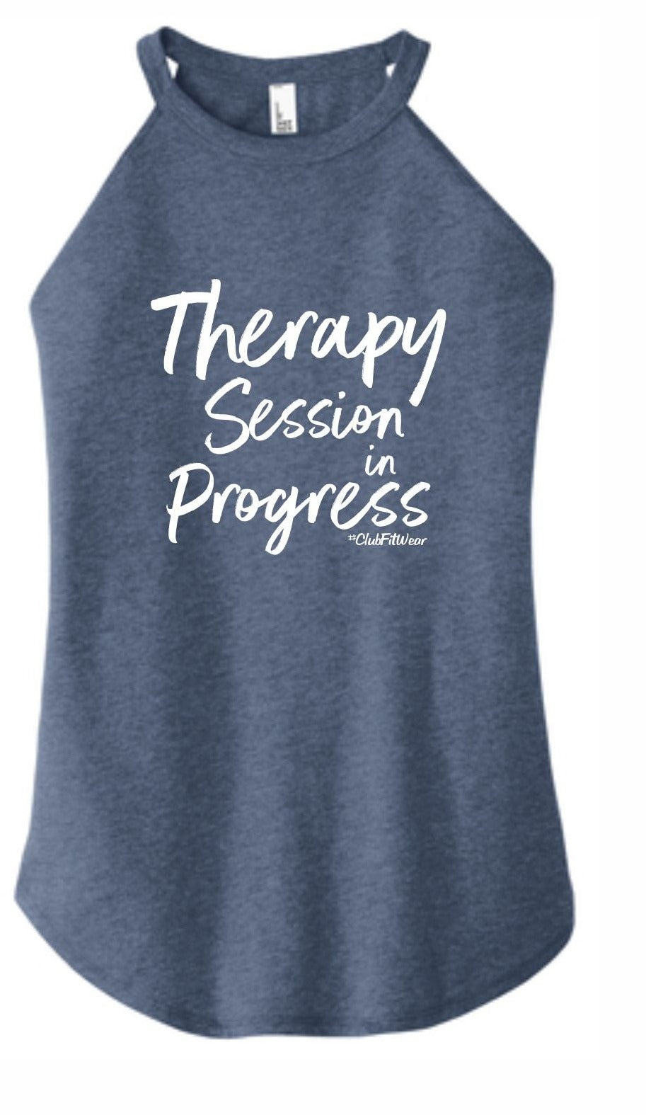 Therapy Session in Progress - High Neck Rocker Tank