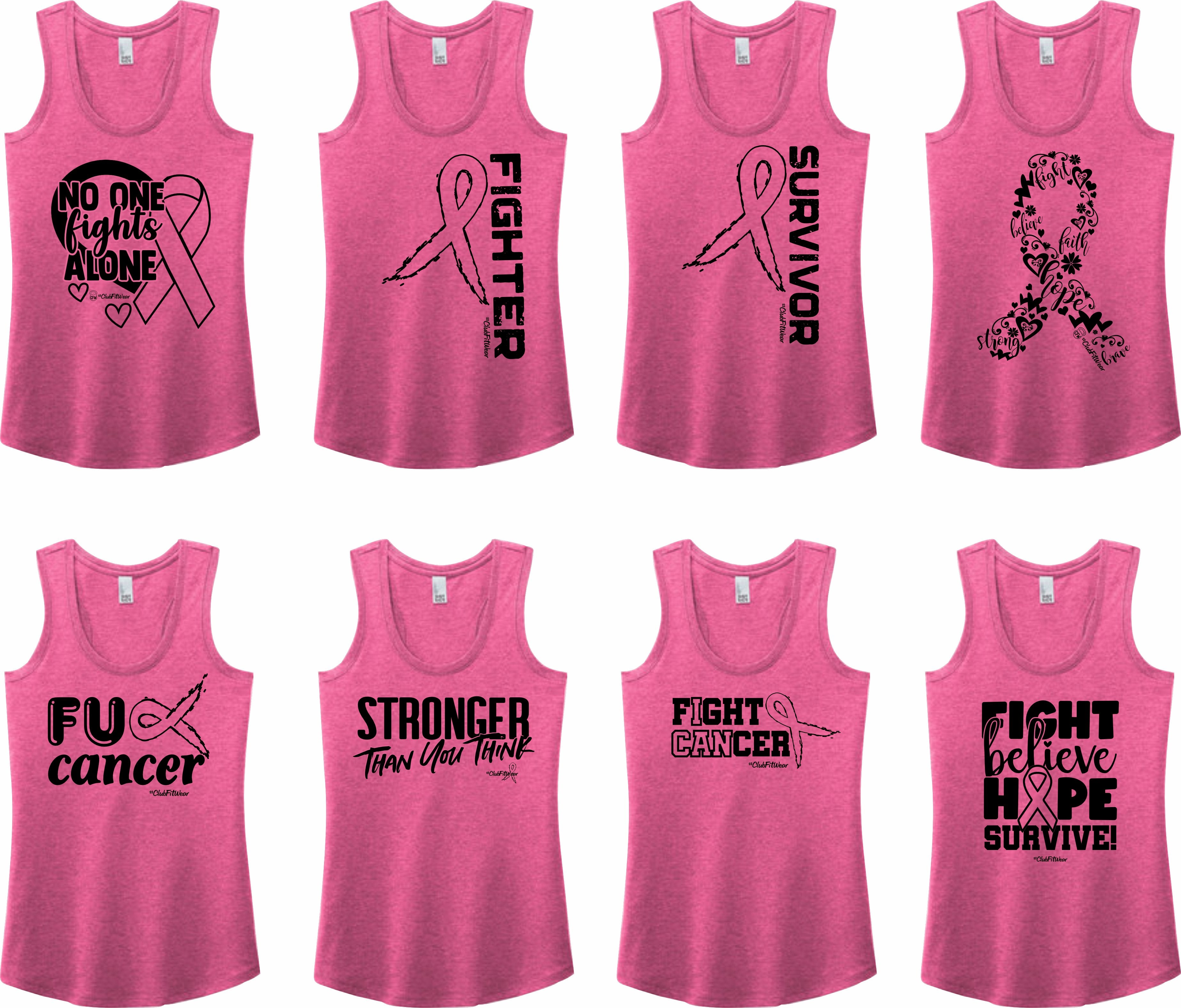 All Pink Breast Cancer Awareness Premium Racerback Tanks 2 – ClubFitWear