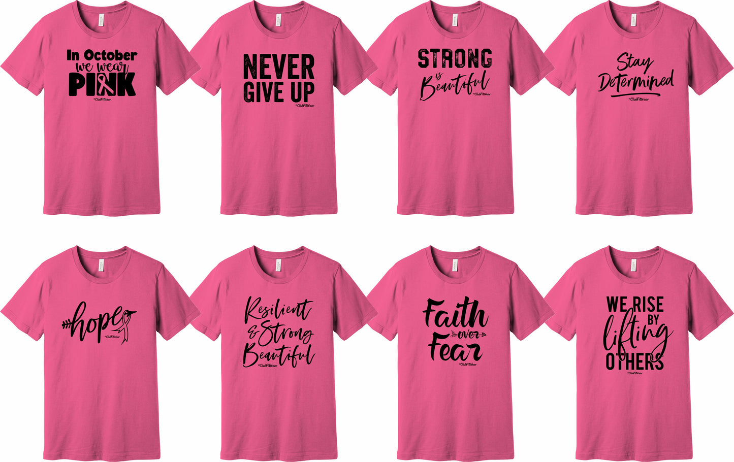 All Pink Breast Cancer Awareness Prints - Unisex Tees