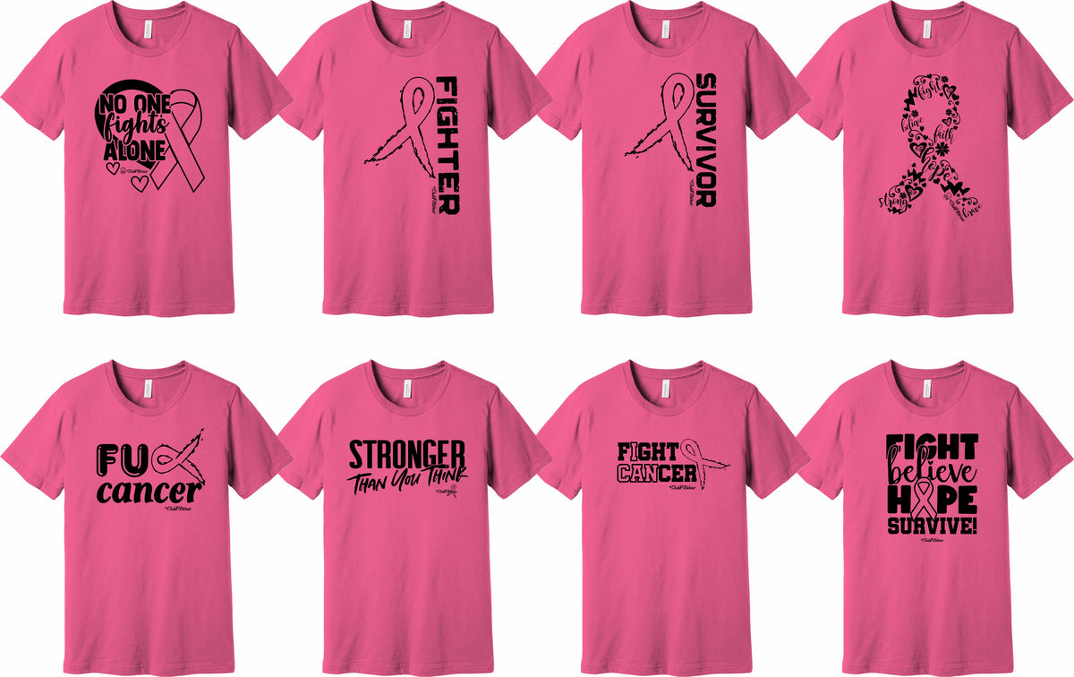 All Pink Breast Cancer Awareness Prints 2 - Unisex Tees