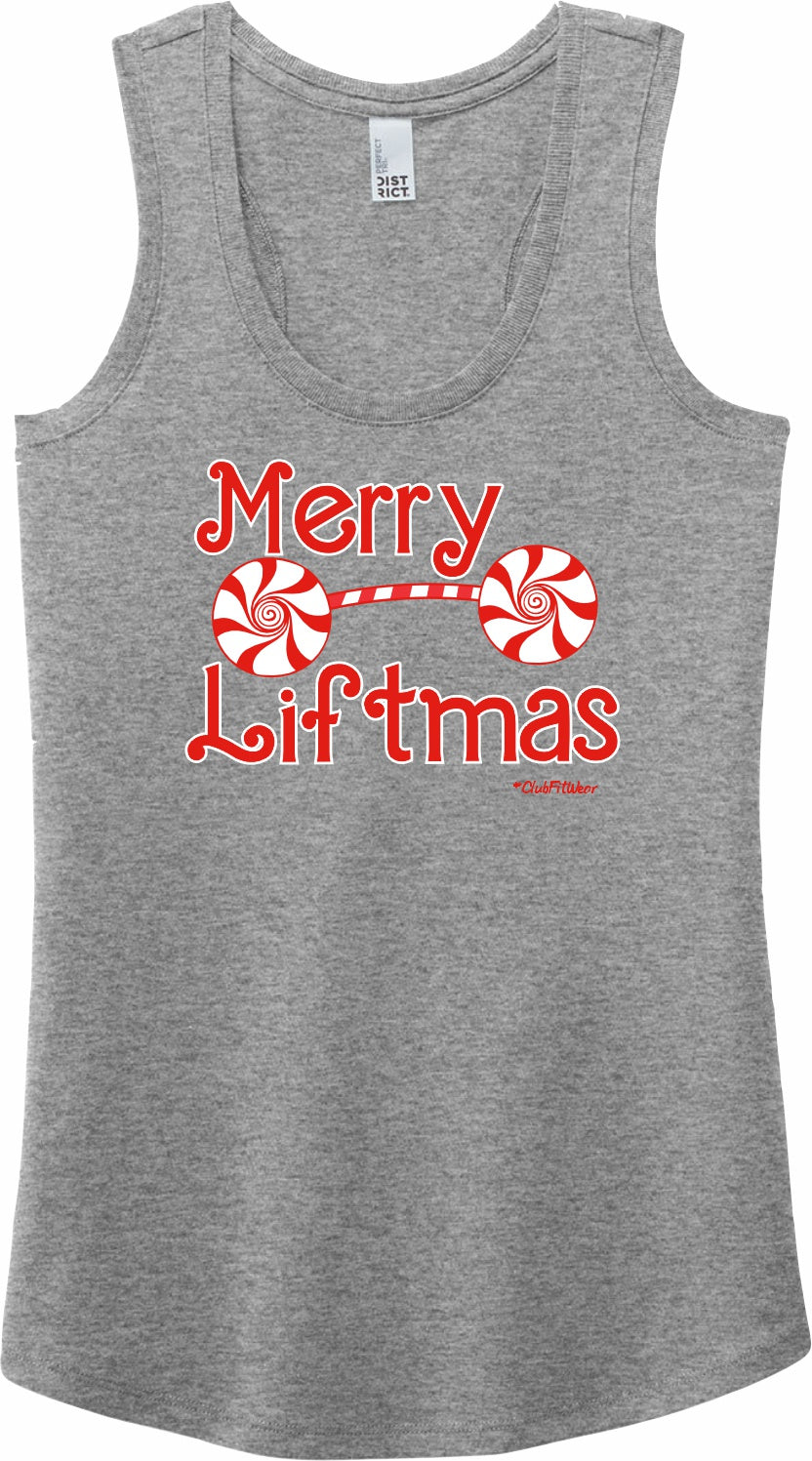 Merry Liftmas Candy Cane Barbell - Premium Racerback