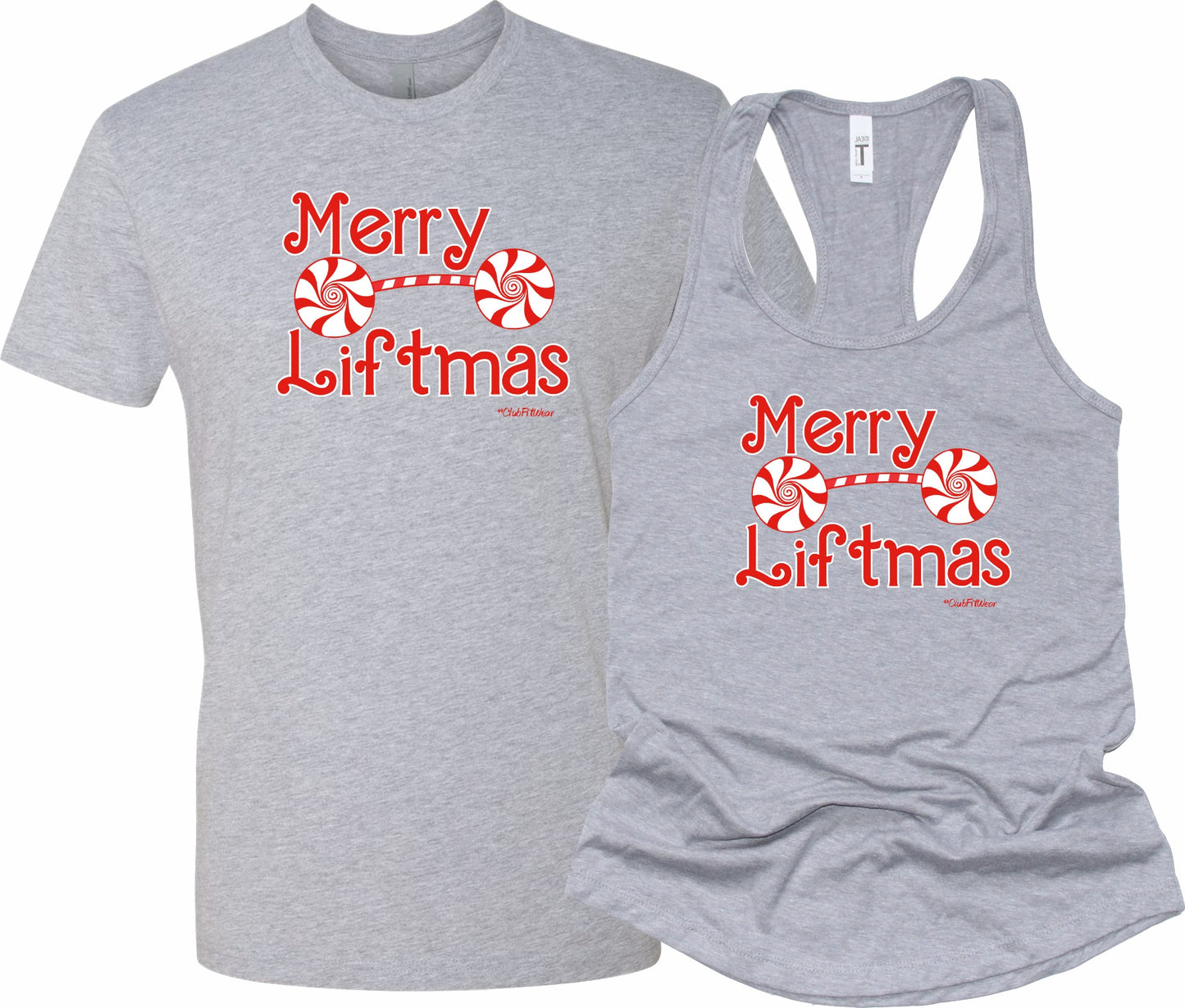 Merry Liftmas Candy Cane Barbell