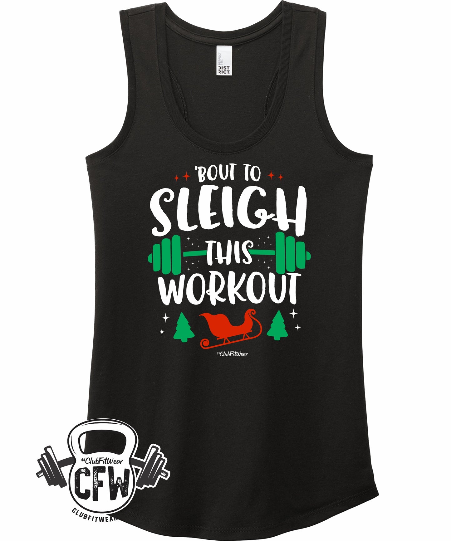 'Bout to Sleigh this Workout - Premium Racerback