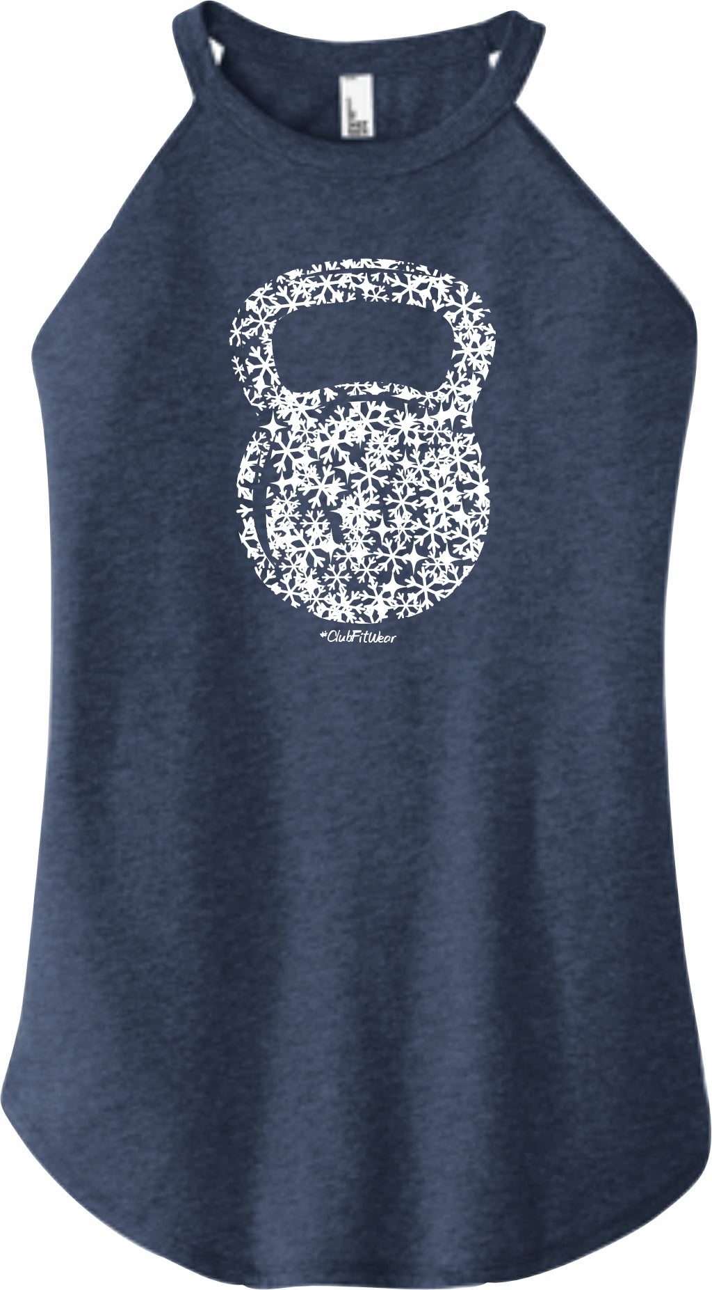 Snowflakes Kettlebell - High Neck Rocker Tank