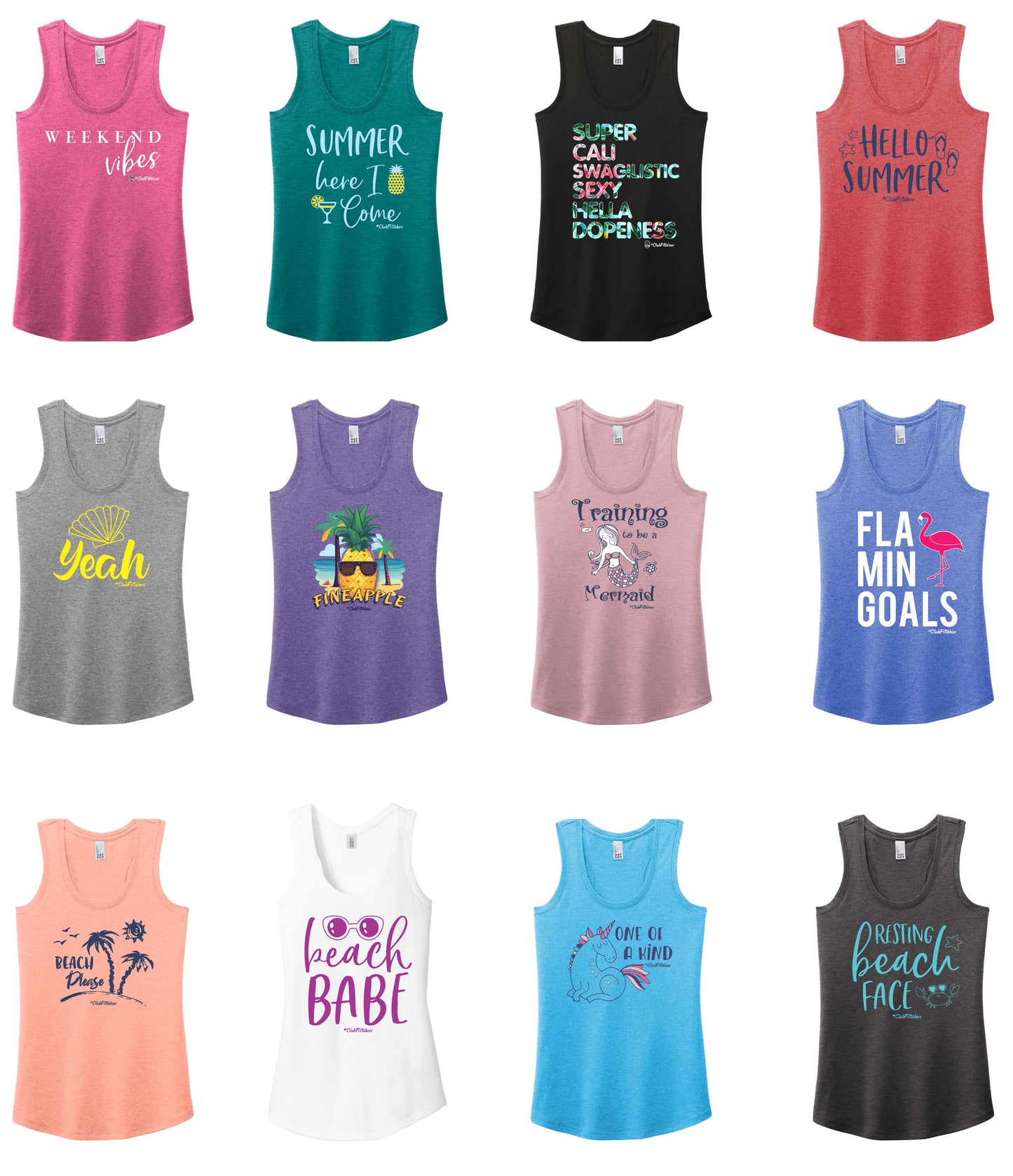 Summer Strong - Perfect Tri Racerback Tank