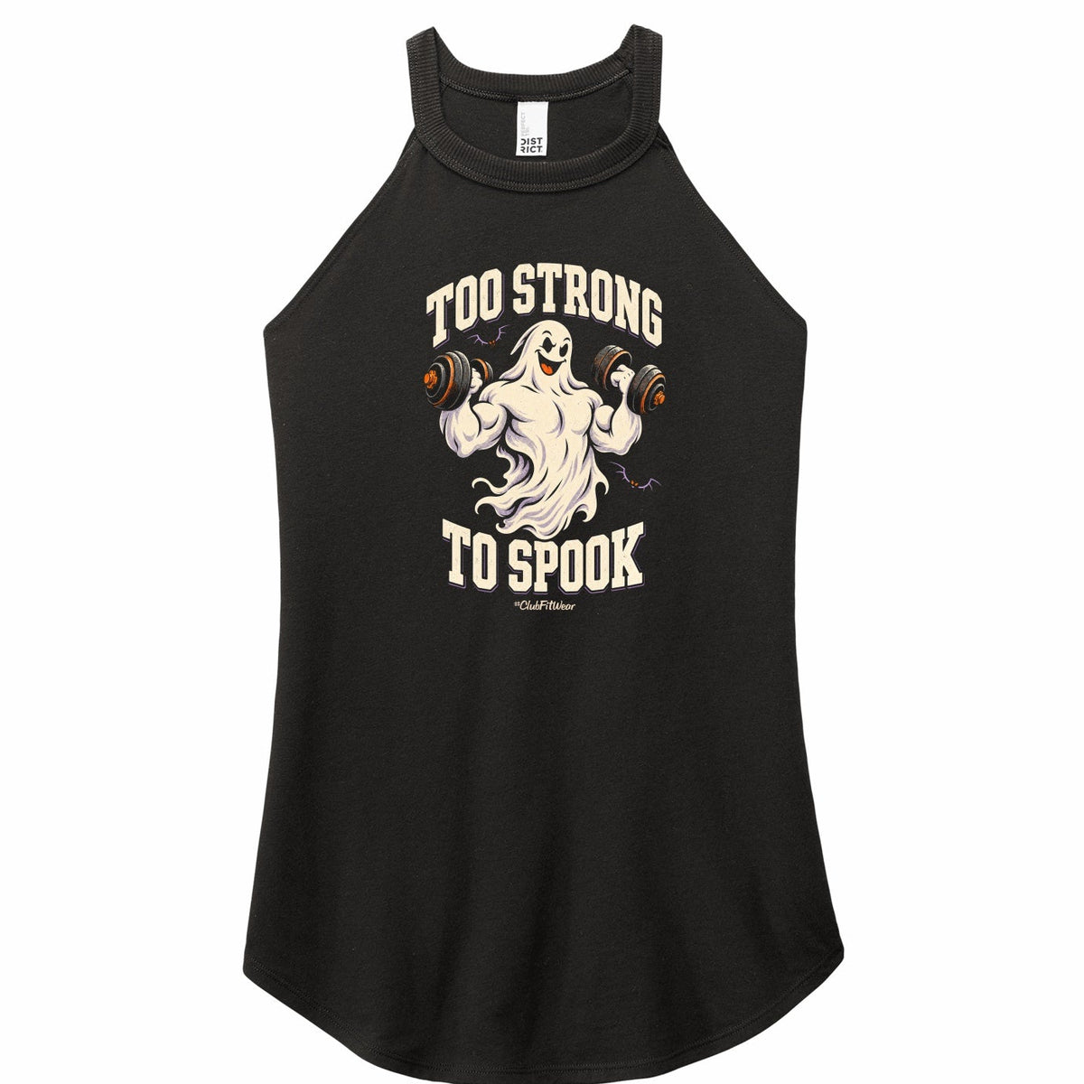 Too Strong to Spook Rocker Tank - Black