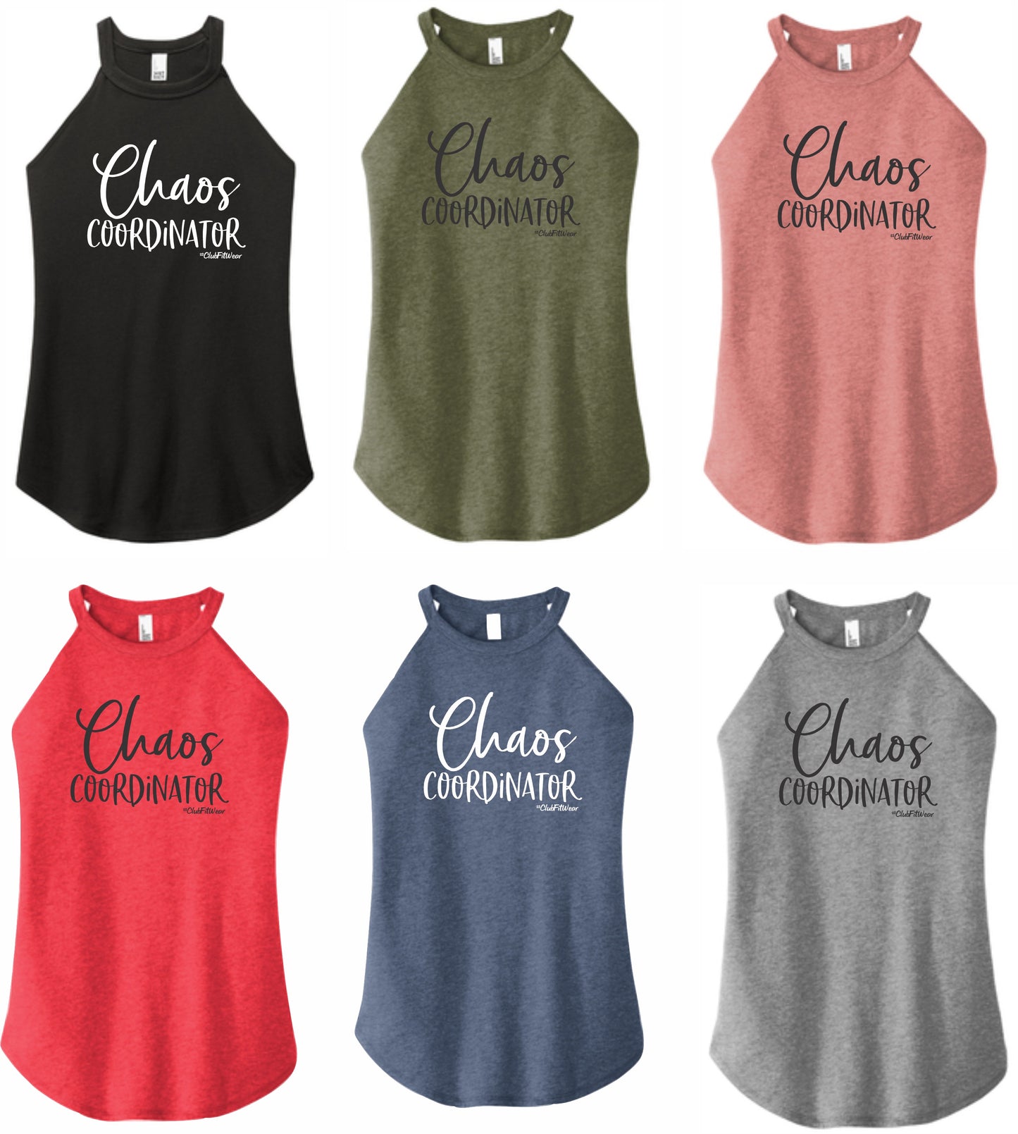 Chaos Coordinator - High Neck Rocker Tank