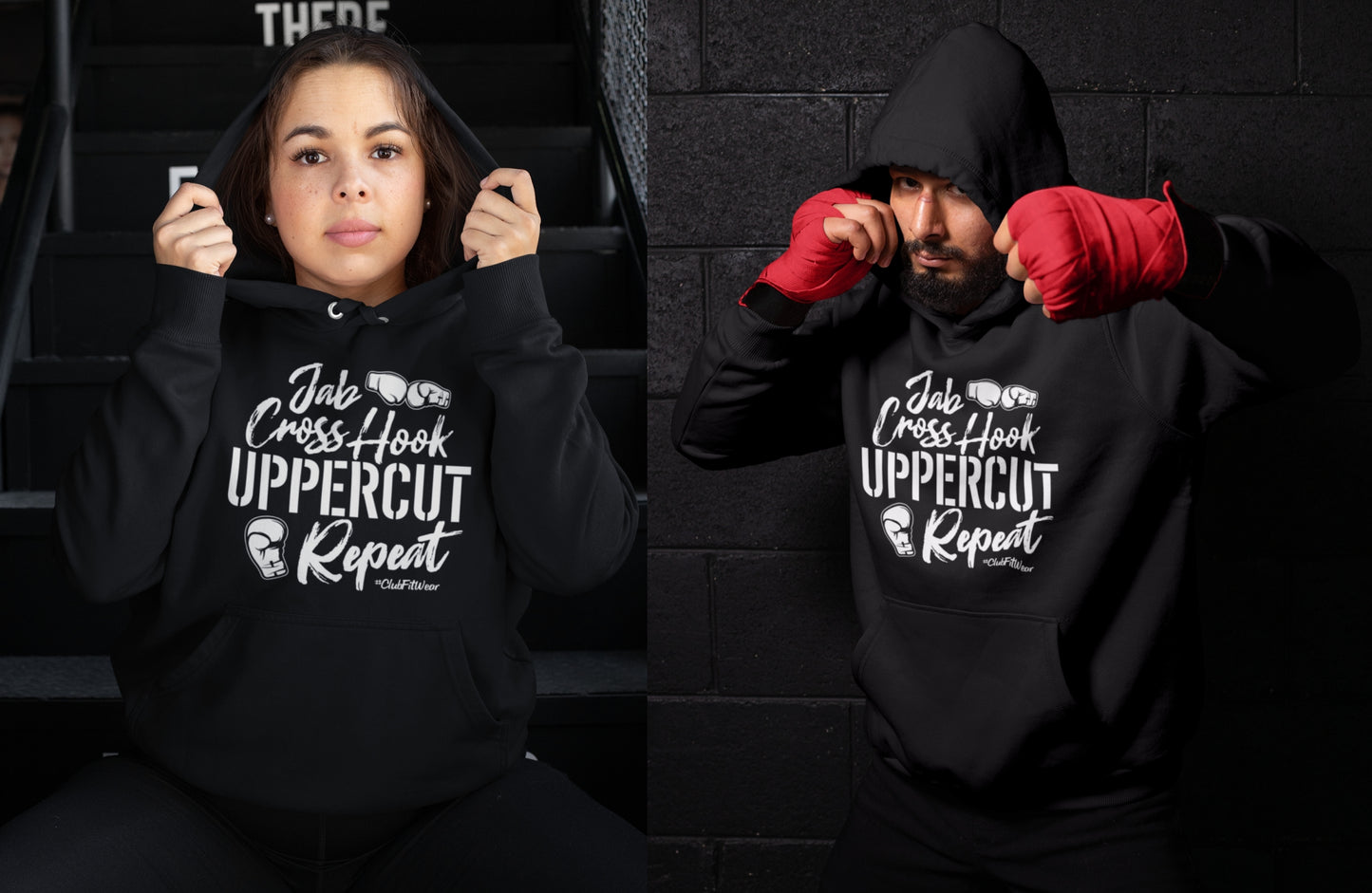 Jab Cross Hook Uppercut Hoodie
