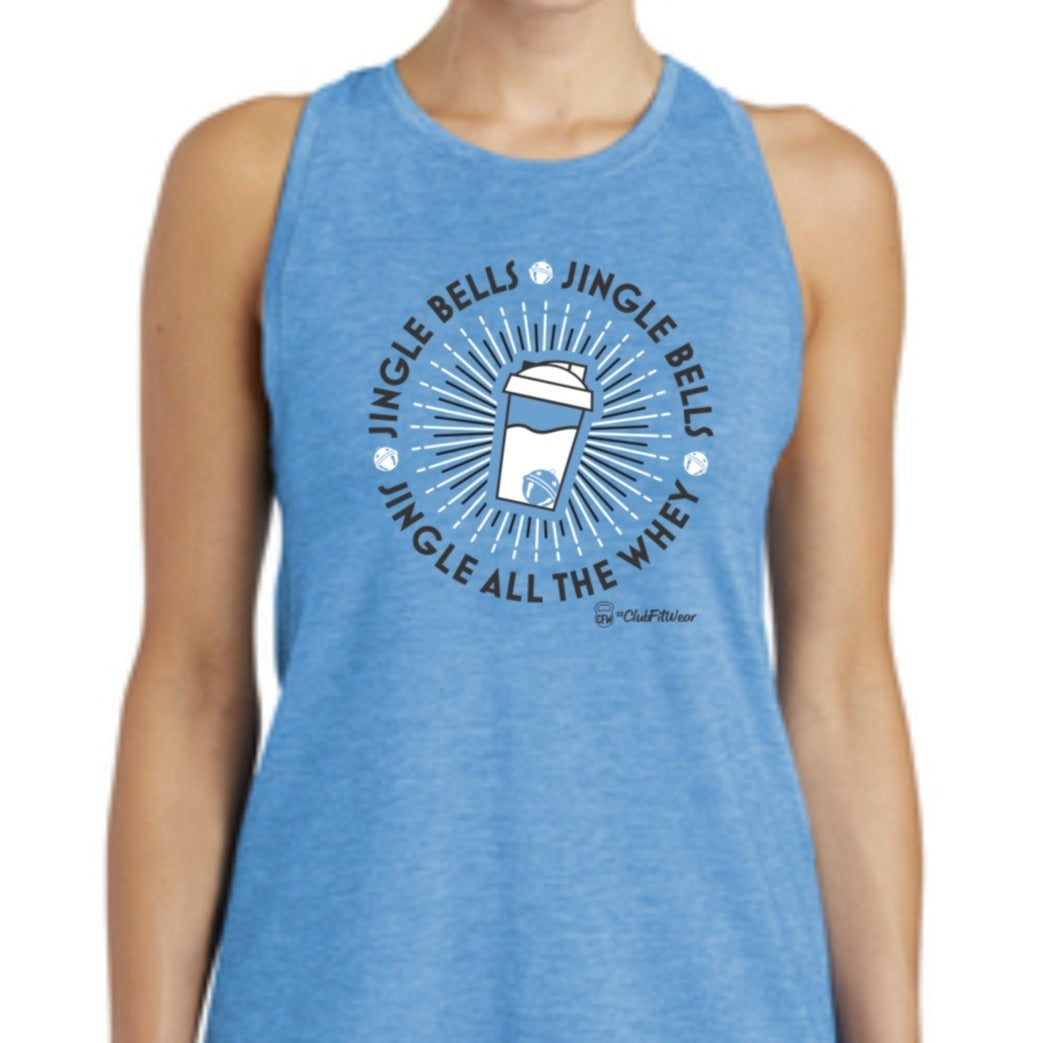 Jingle all the Whey - Premium Racerback Muscle Tank