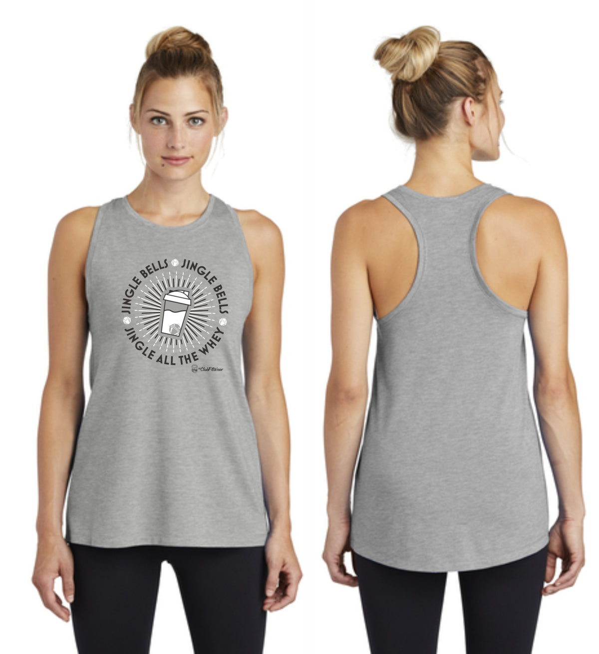 Jingle all the Whey - Premium Racerback Muscle Tank