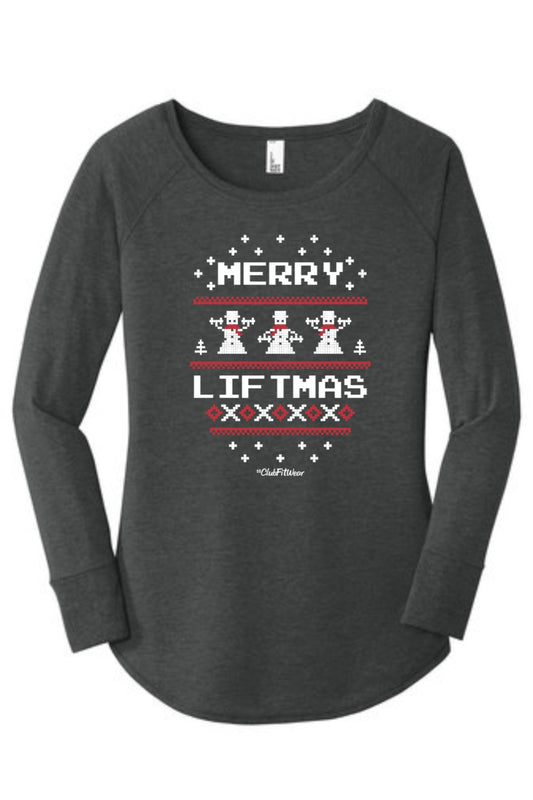 Merry Liftmas Snowmen - Long Sleeve Tunic
