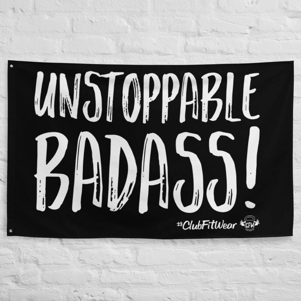 Unstoppable Badass - Gym Flag