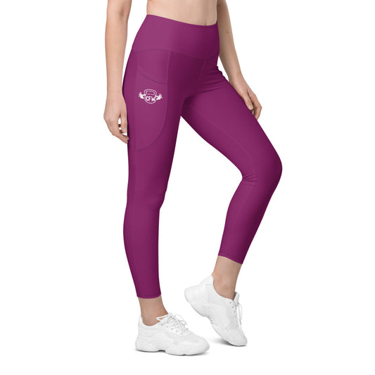 Eggplant CFW Logo - Leggings with pockets