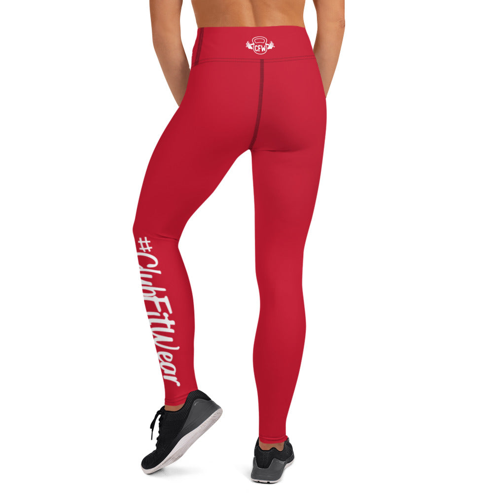 Red CFW Logo - Yoga Leggings
