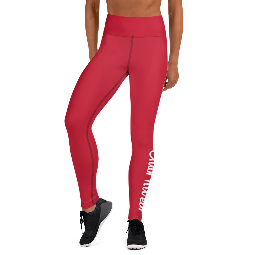 Red CFW Logo - Yoga Leggings