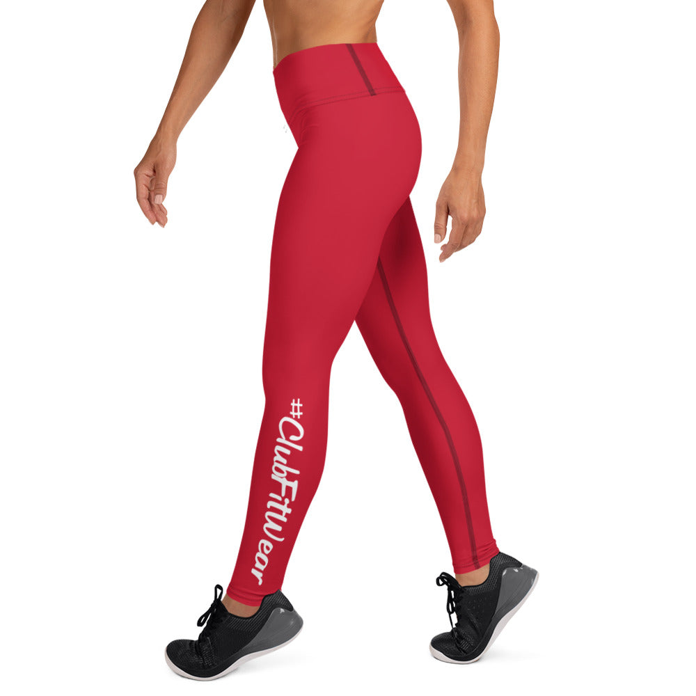 Red CFW Logo - Yoga Leggings