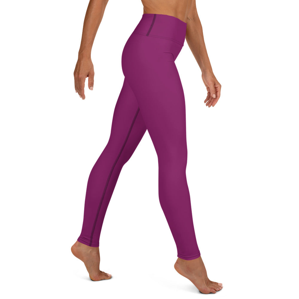 Eggplant CFW Logo - Yoga Leggings