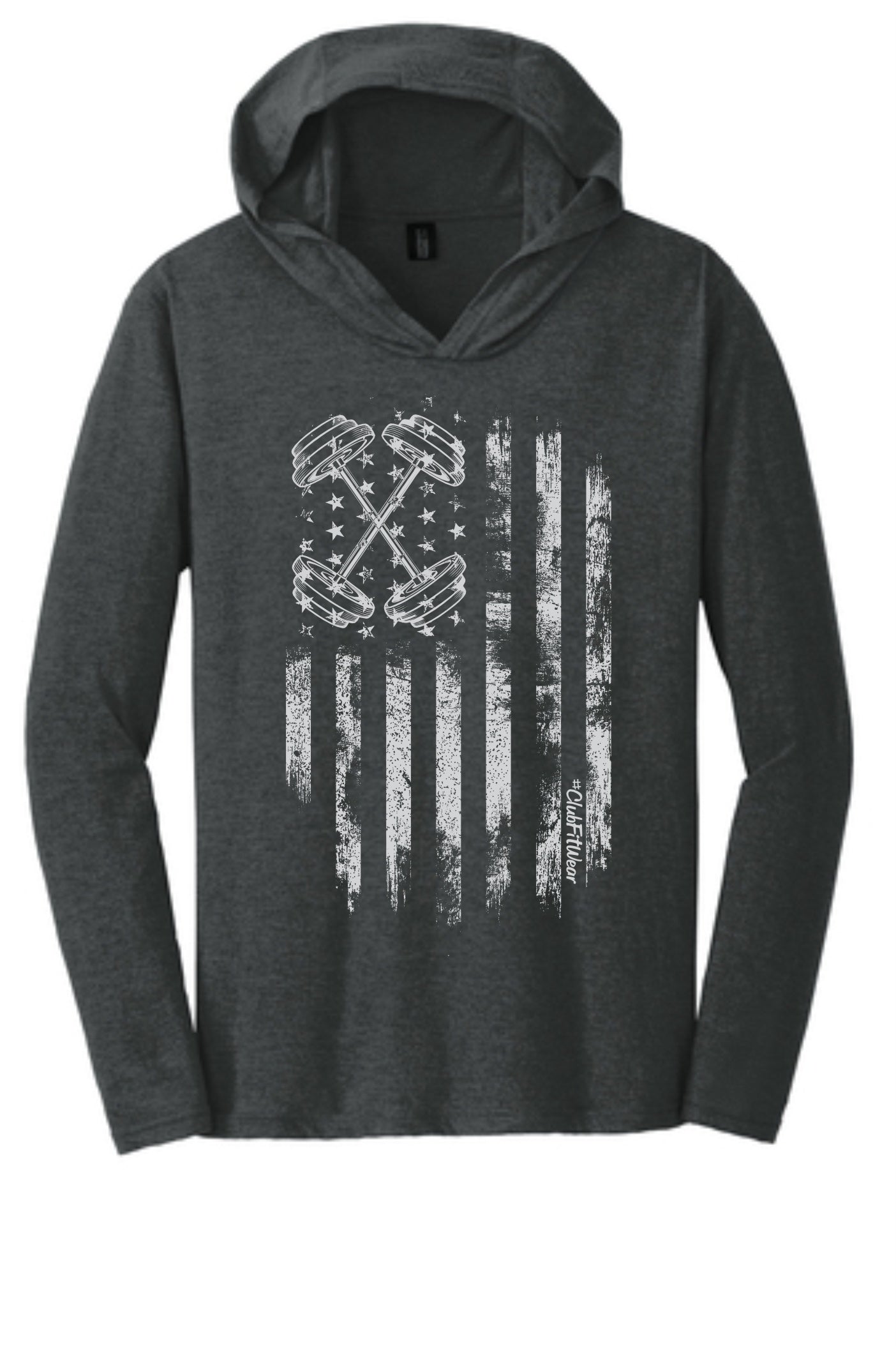 Barbell Flag Hooded Tee