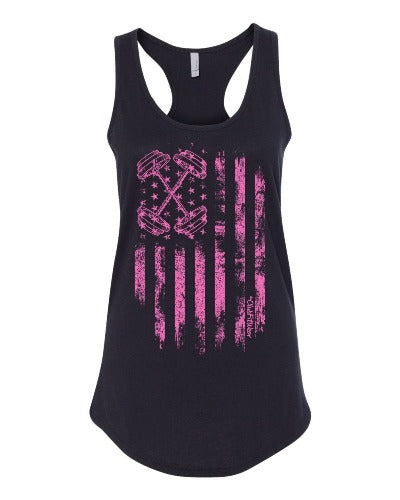 Pink Barbell Flag - Awareness Edition