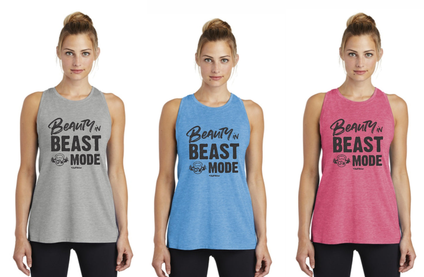 Beauty in Beast Mode - Premium Racerback Muscle Tank