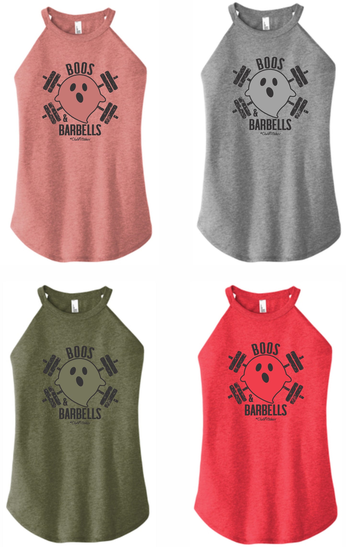 Boos & Barbells - High Neck Rocker Tank