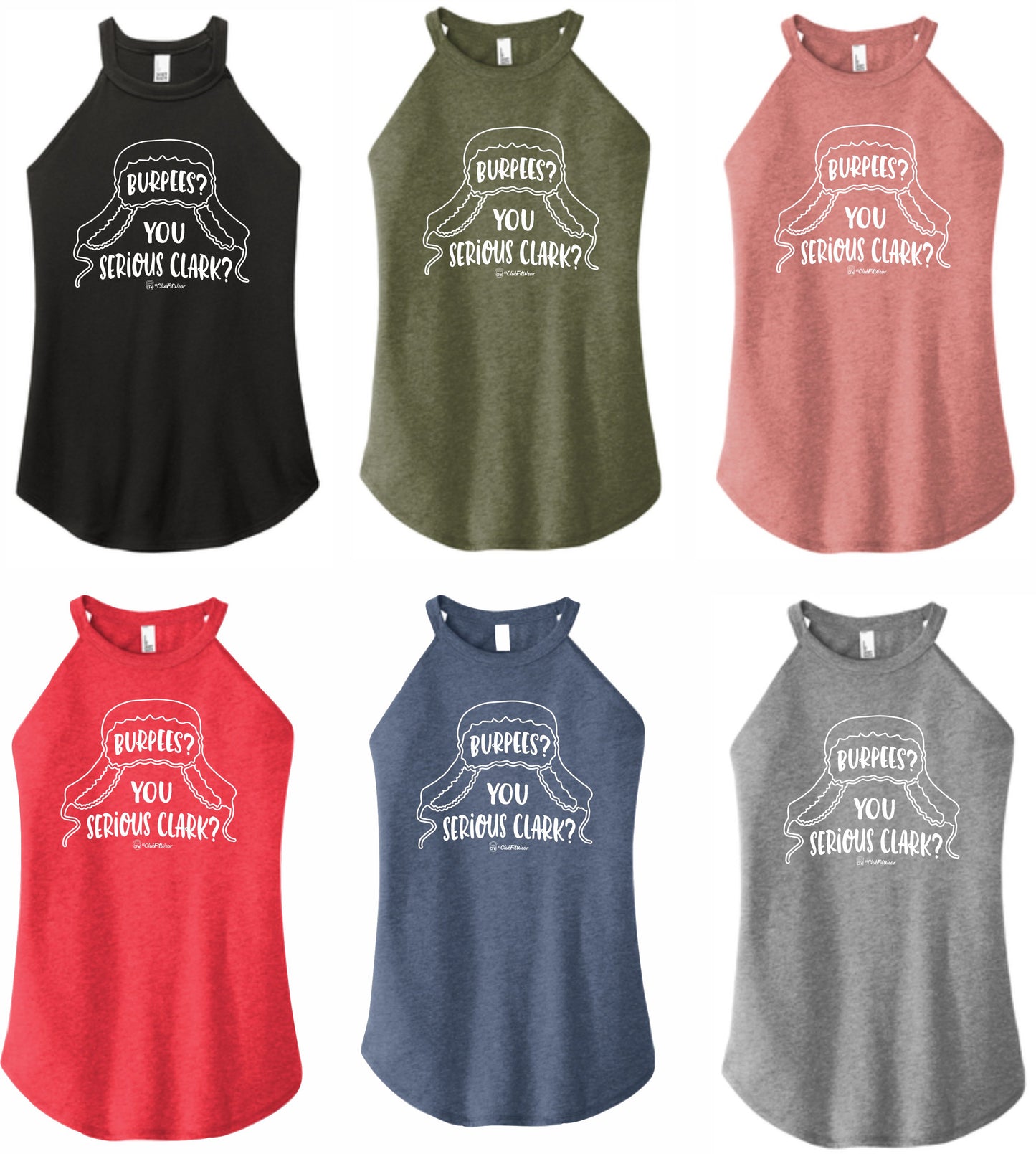 Burpees? You Serious Clark? - High Neck Rocker Tank