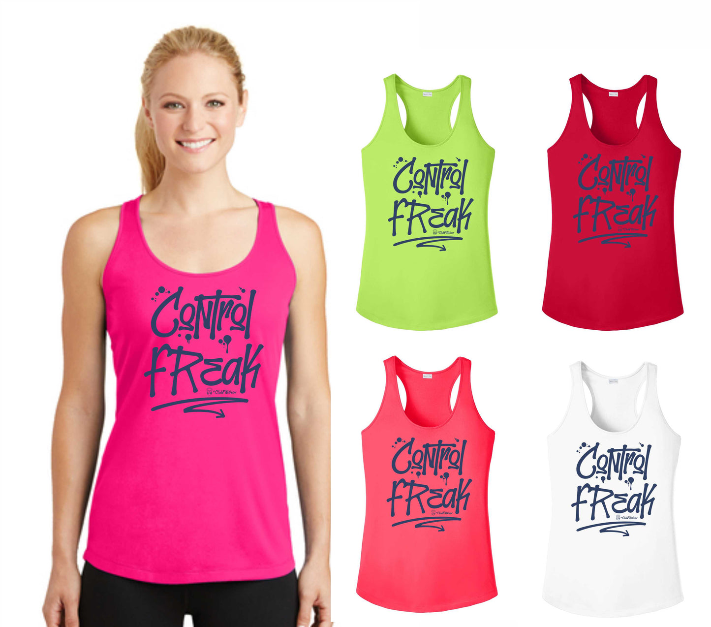 Control Freak - Moisture Wicking Racerback Tanks