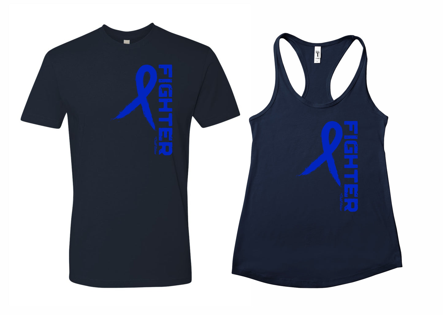 Fighter - Awareness Deep Blue Ribbon