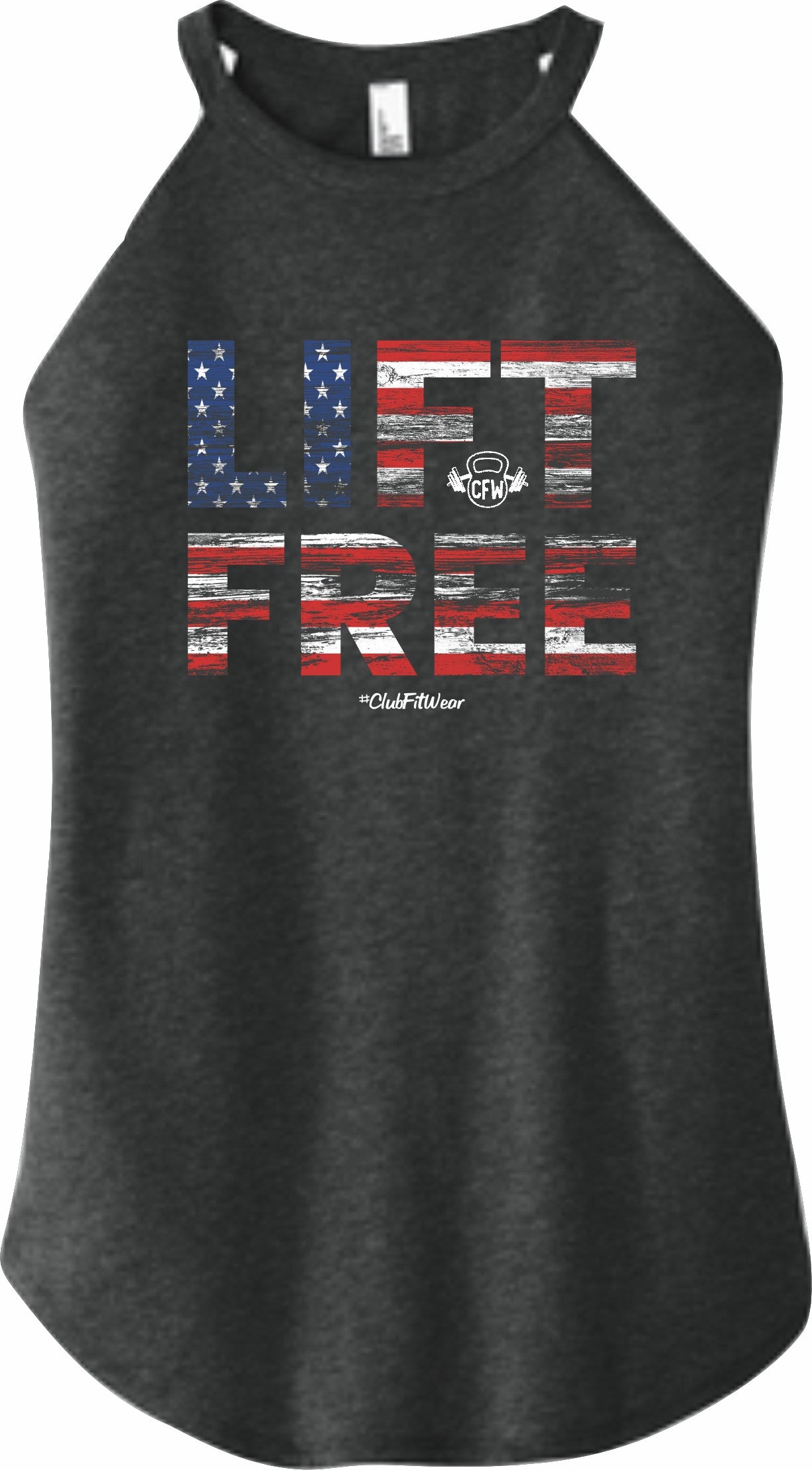 LIFT FREE (Digital Print) - High Neck Rocker Tank