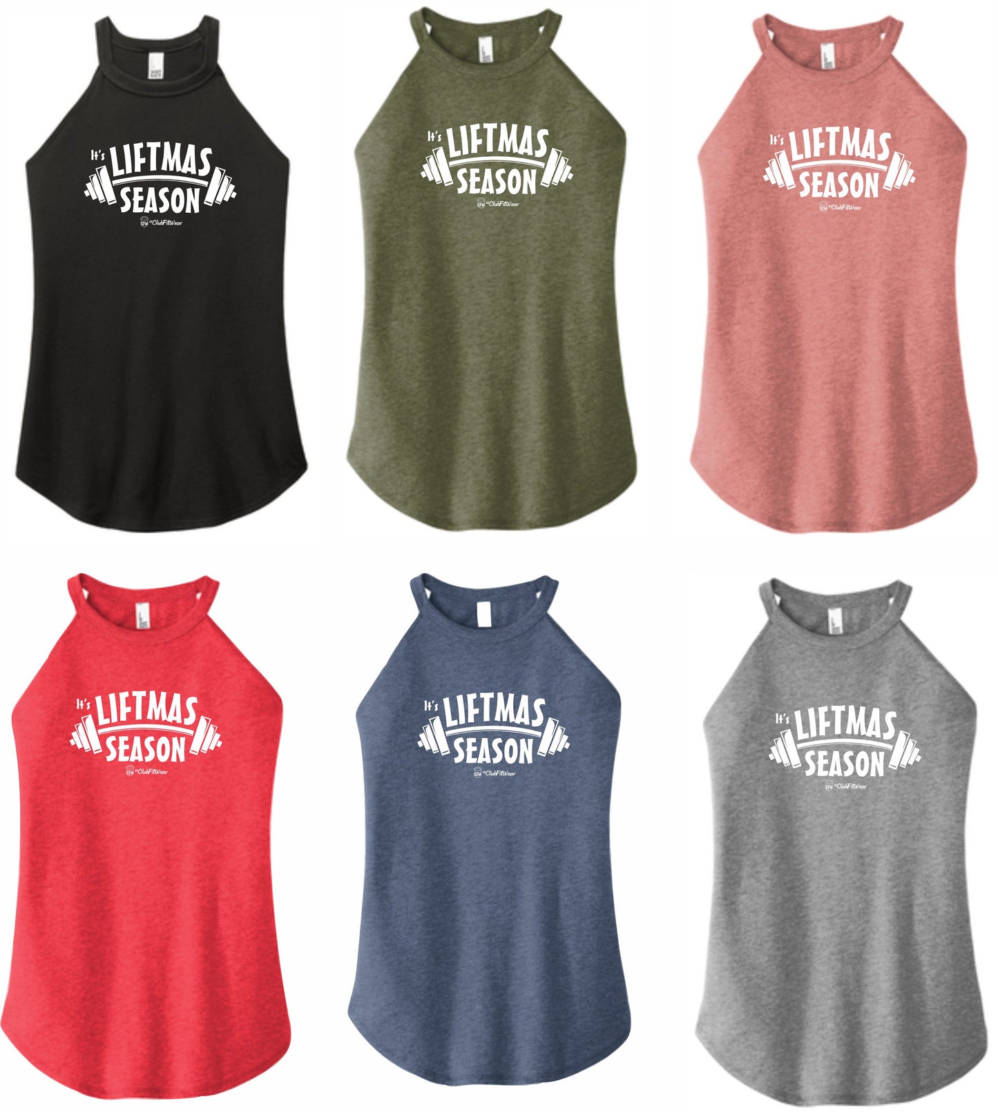 It's Liftmas Season - High Neck Rocker Tank