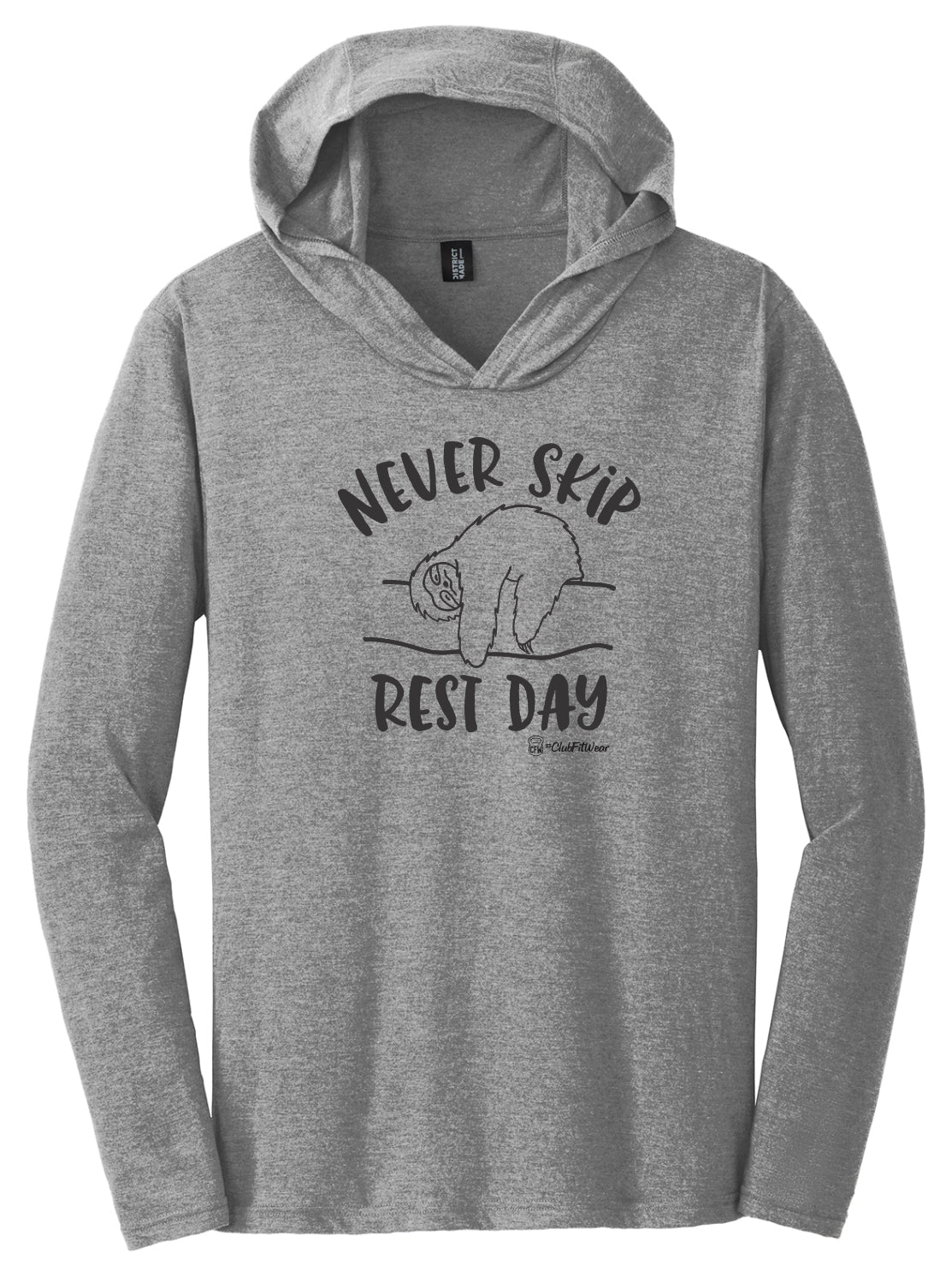 Never Skip Rest Day - Hooded Pullover