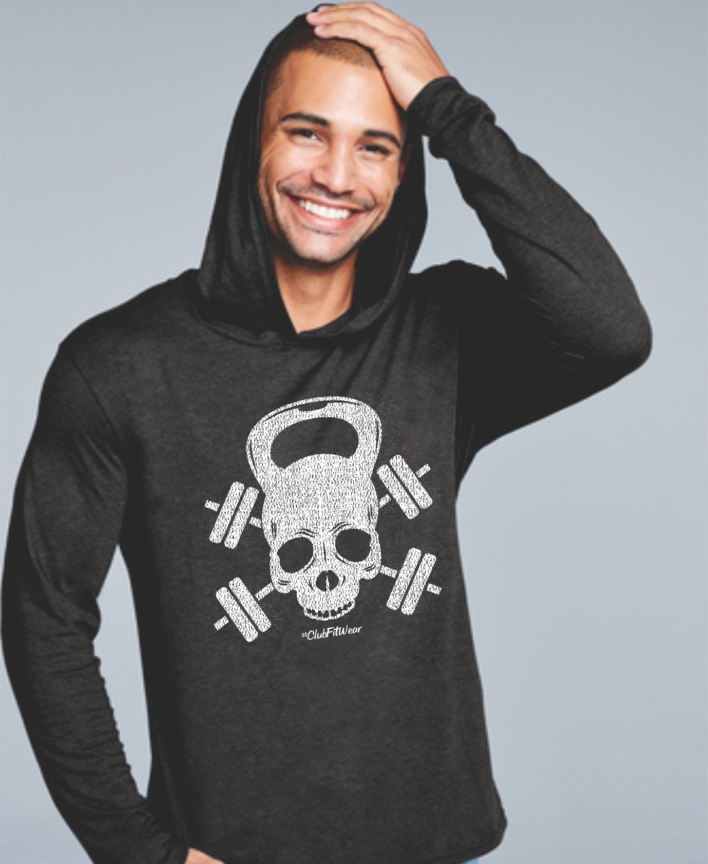 Skull Kettlebell - Hooded Pullover