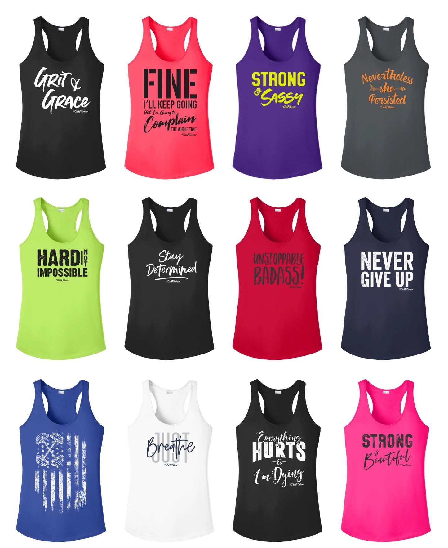 Moisture Wicking Racerback Tanks