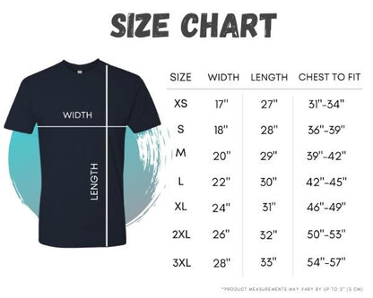 Unisex Tee Size Chart