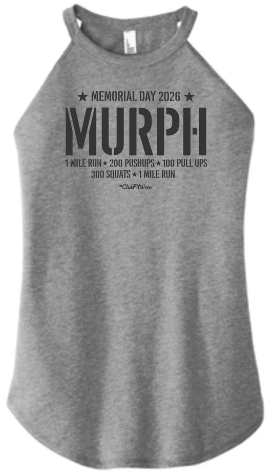 Murph 2026 (Simple Text) - High Neck Rocker Tank