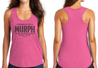 Murph 2026 Simple Text - The Perfect Triblend Racerback Tank