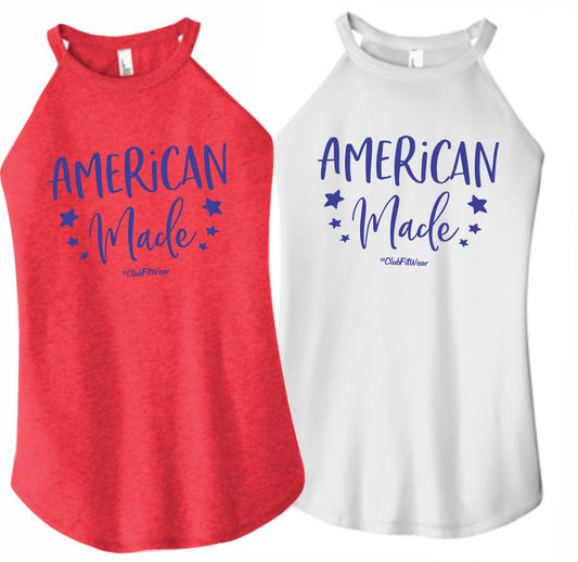 American Made - High Neck Rocker Tank