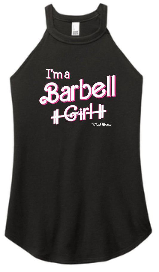 I'm a Barbell Girl - High Neck Rocker Tank
