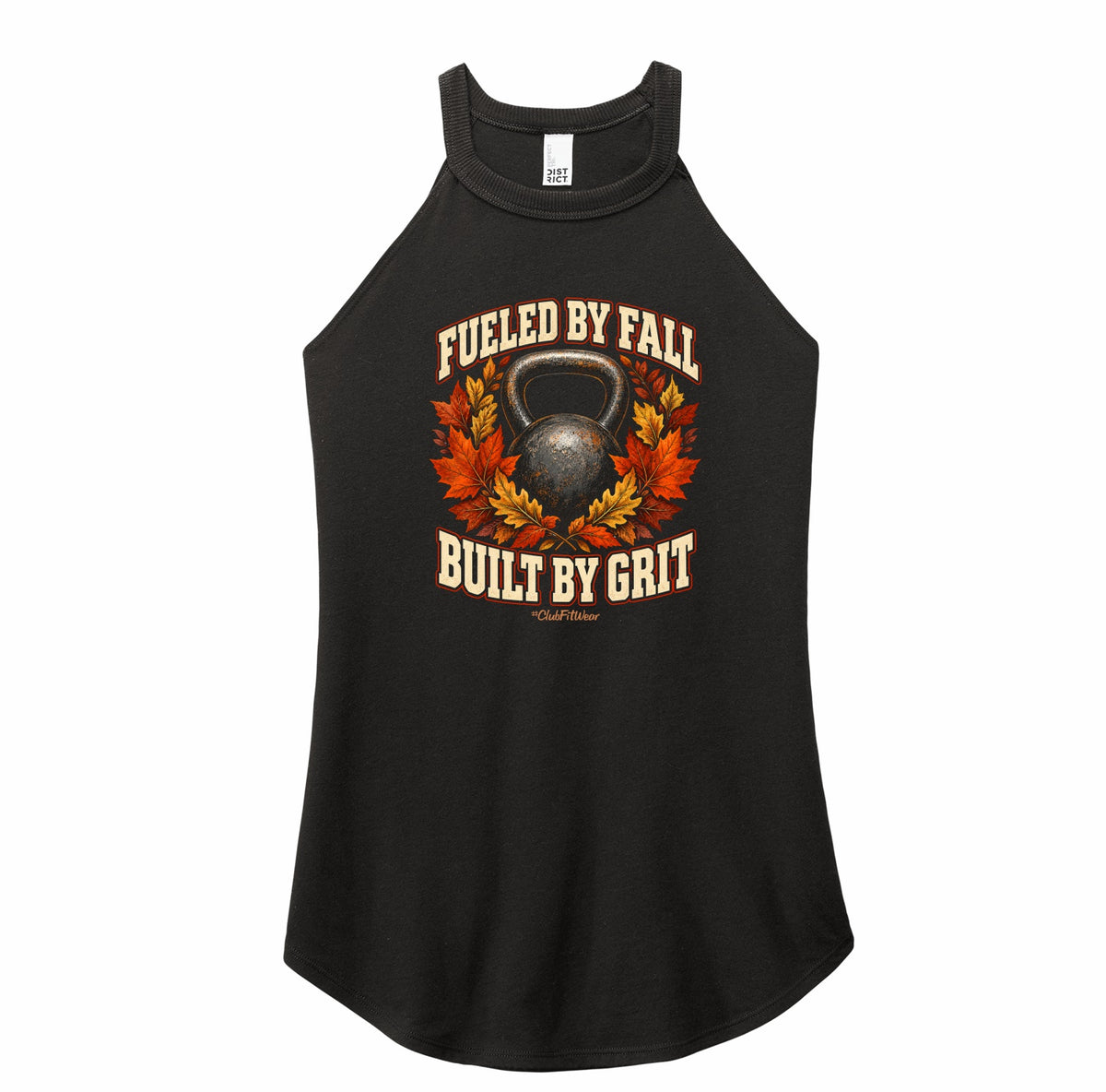 Fueled by Fall, Built by Grit Rocker Tank - Black