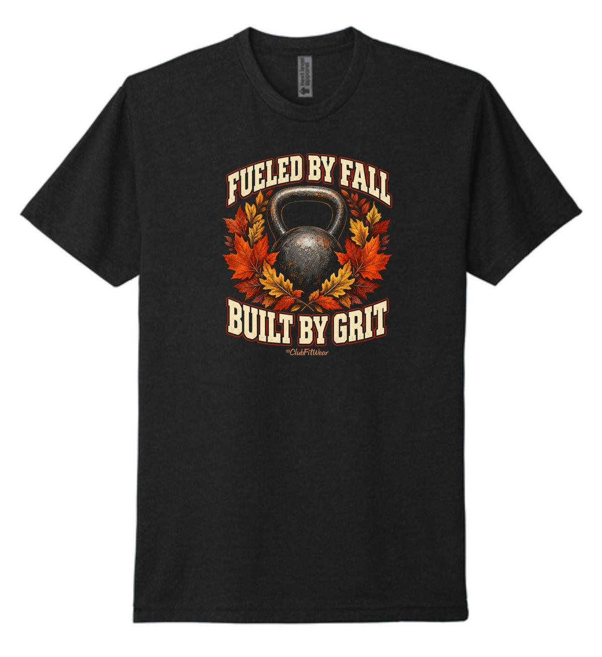 Fueled by Fall, Built by Grit Unisex Tee - Black