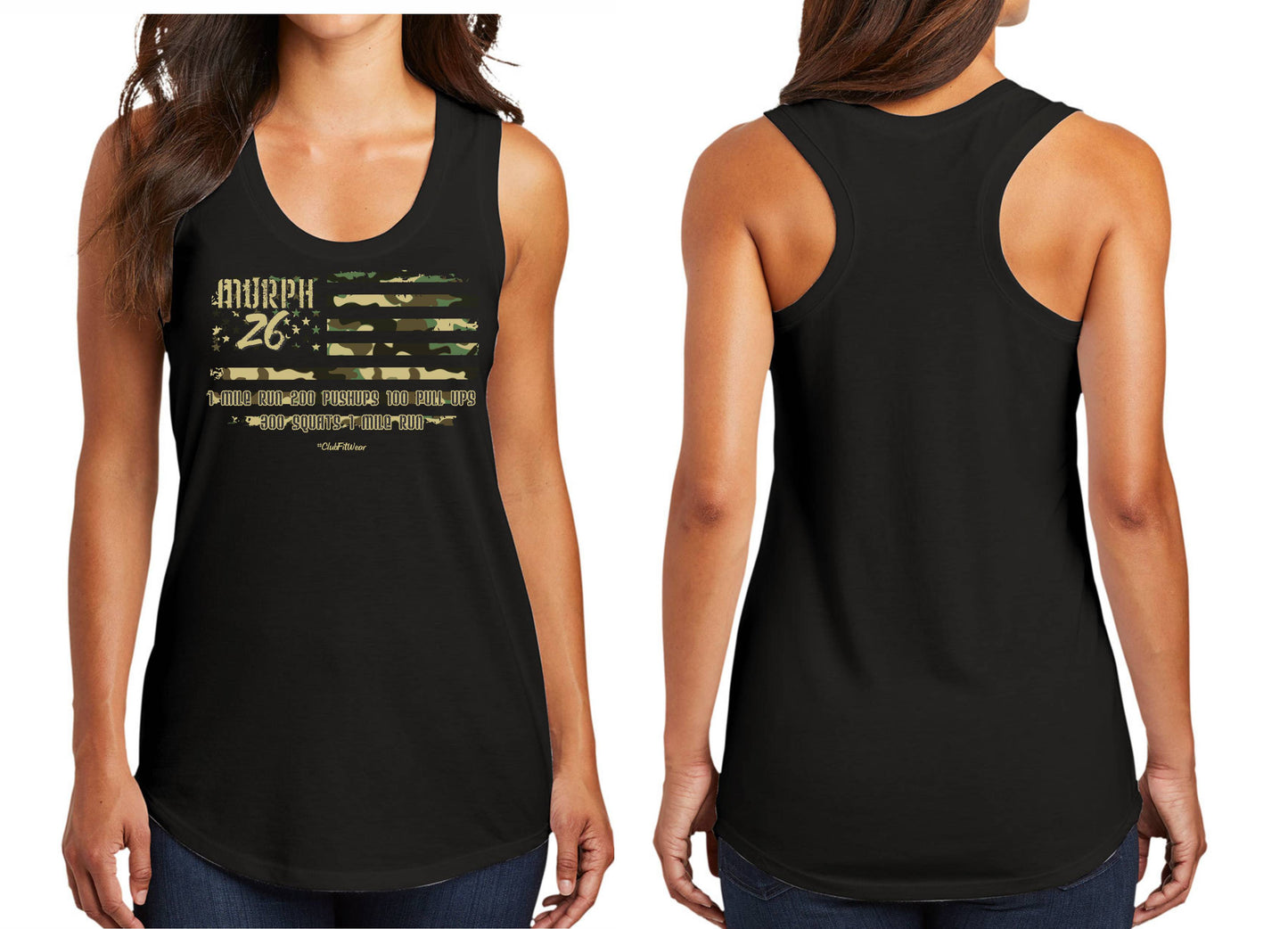 Murph 2026 Camo Flag - Premium Racerback Tank