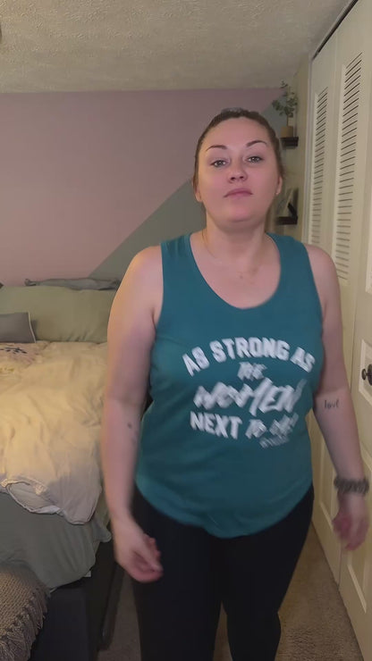 As Strong As the Women Next to Me! - Premium TriBlend Racerback Tank