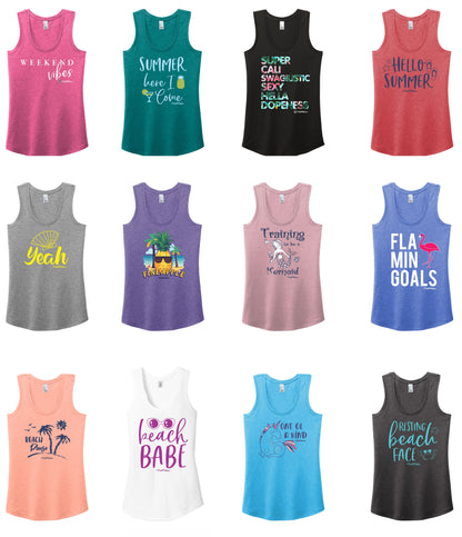 Summer Strong - Perfect Tri Racerback Tank