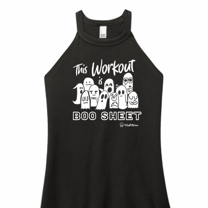 This Workout is BOO Sheet - High Neck Rocker Tank