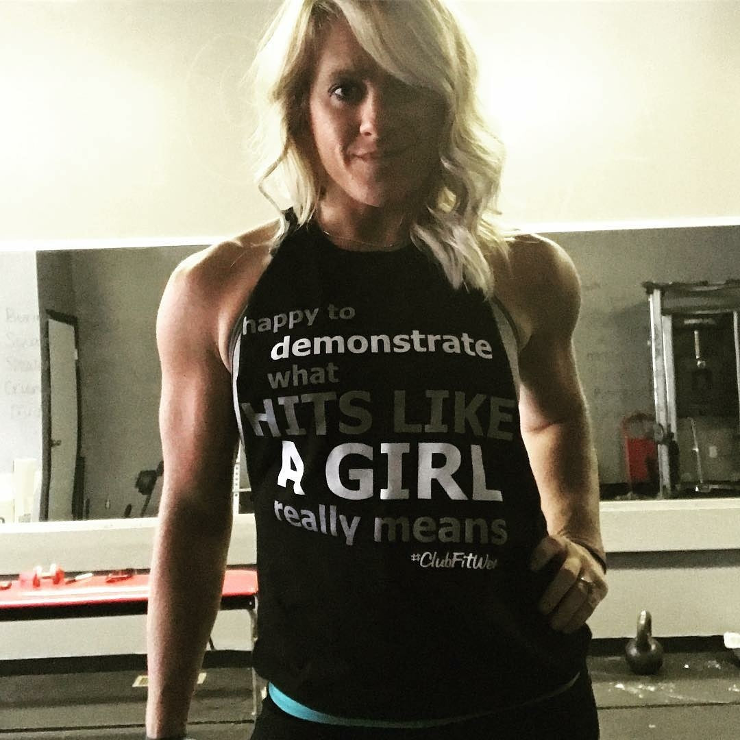 Happy to Demonstrate what Hits like a Girl really Means