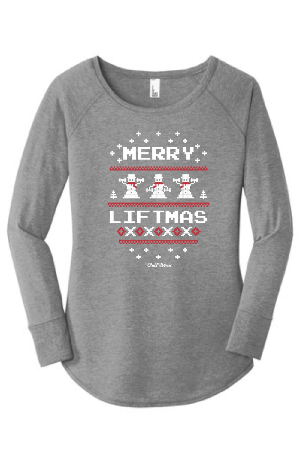 Merry Liftmas Snowmen - Long Sleeve Tunic