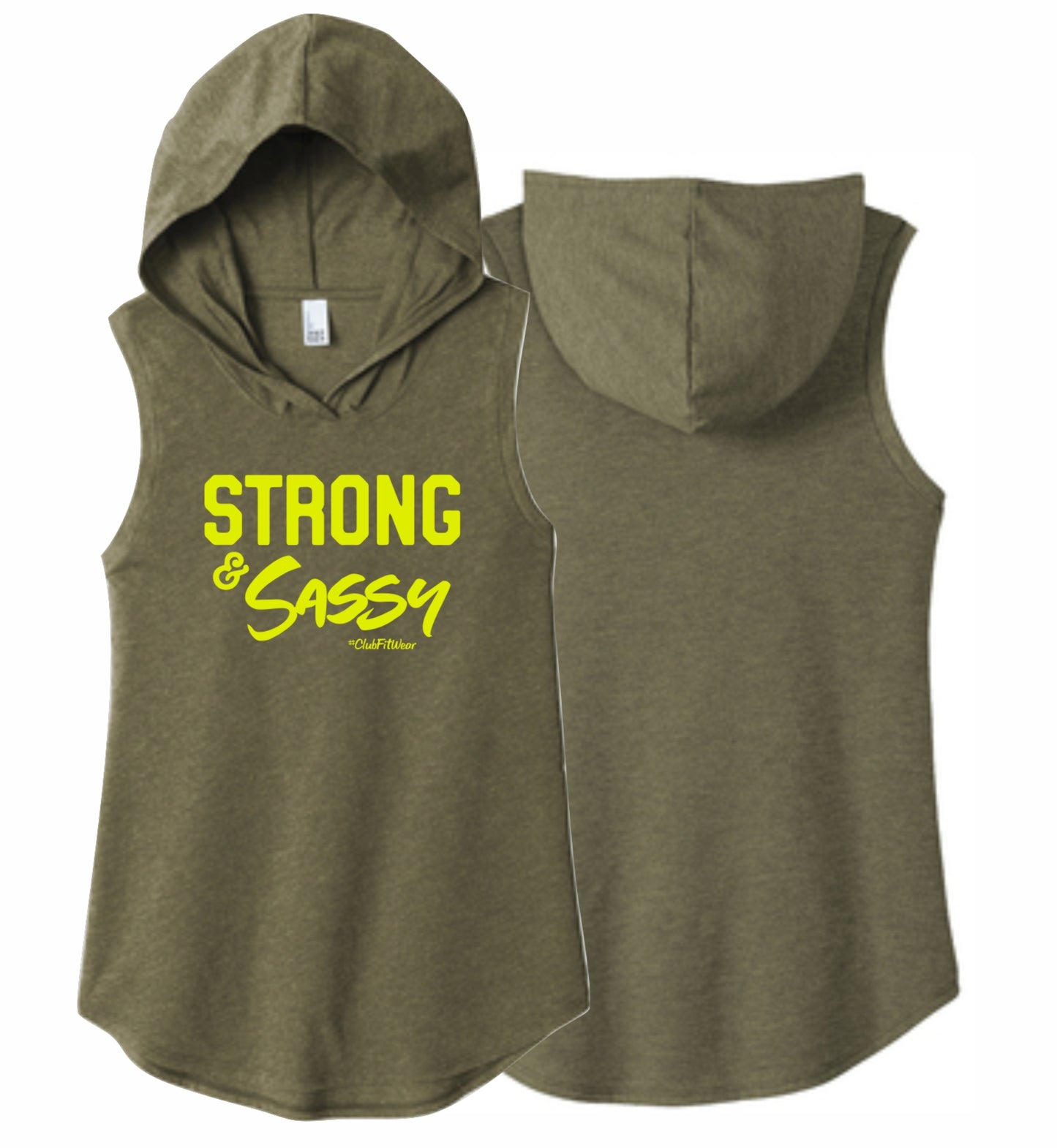 Strong and Sassy - Sleeveless Hoodie