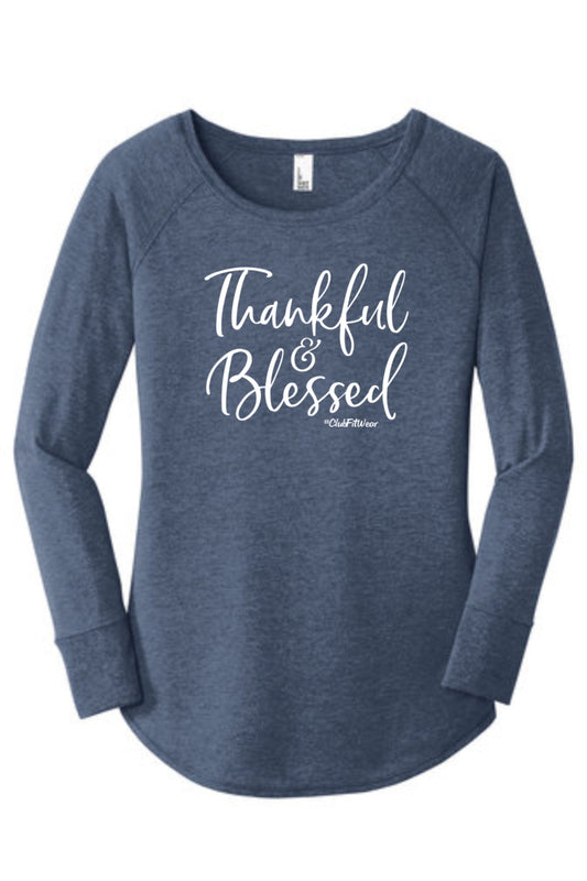 Thankful and Blessed - Long Sleeve Tunic